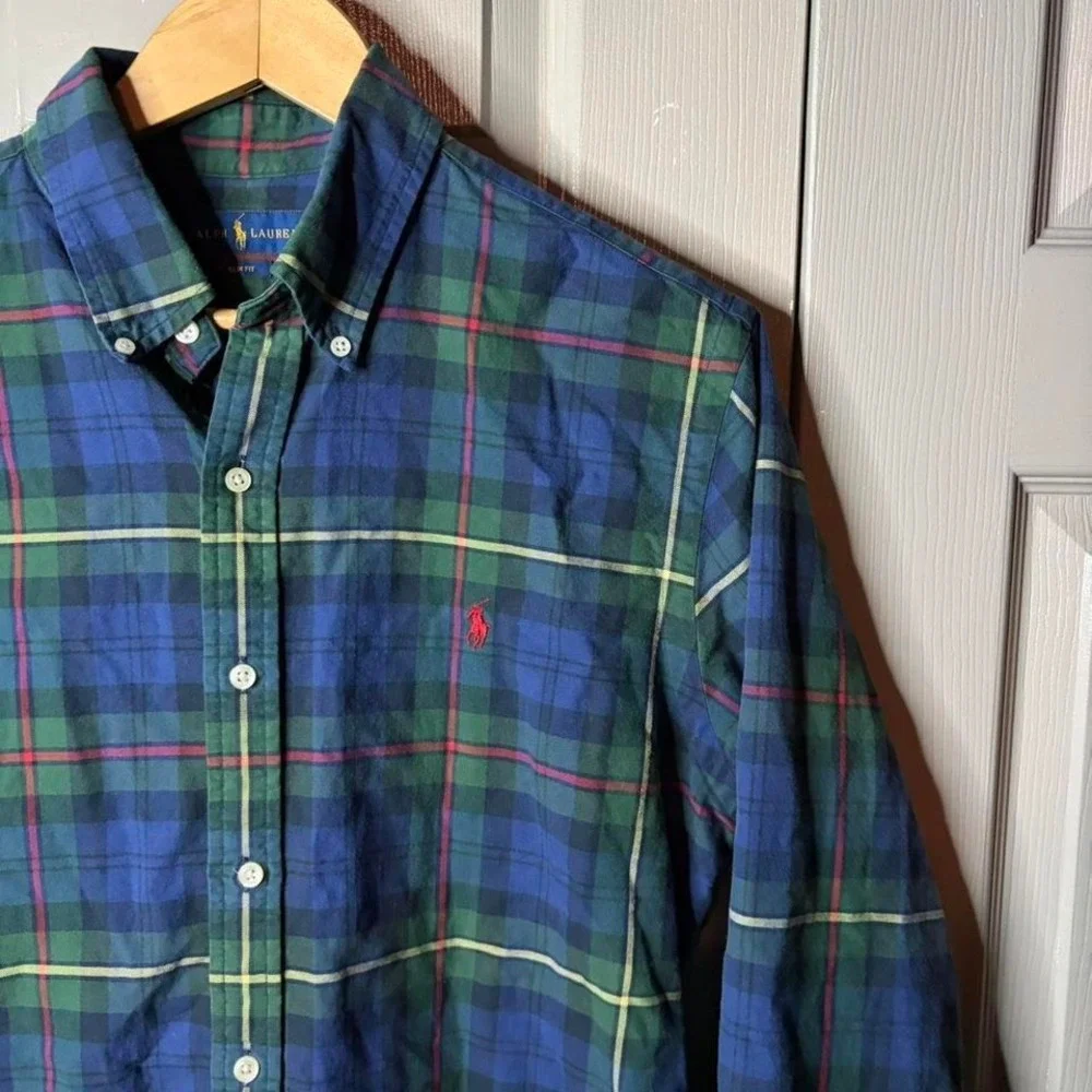Polo Ralph Lauren plaid button up shirt Size L
